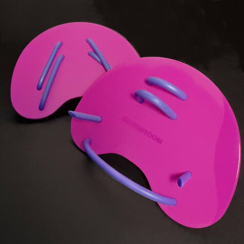 Пальчиковые лопатки для плавания SwimRoom 'Finger Paddles', цвет розовый с фиолетовым
