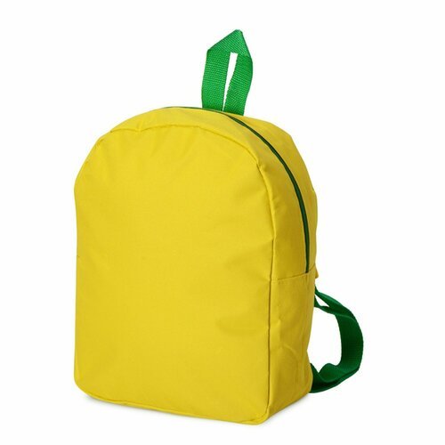 Рюкзак Fellow жёлтый с зелёными лямками