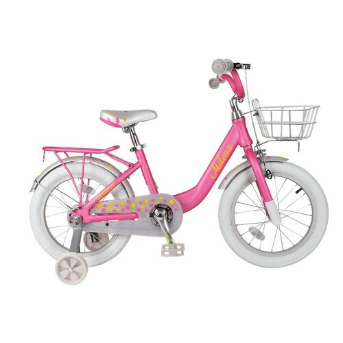 Детский велосипед Techteam TechTeam Milena 16, год 2024, цвет Розовый-Желтый