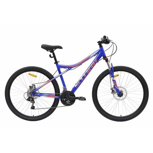 Велосипед Stark Slash 27.1 D (2024) 18' насыщенный синий /мятный, красный