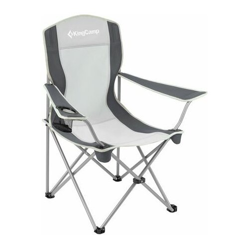 Складное туристическое кресло King Camp Arms Chair 3818 (84×50×96, cталь), черно-серый