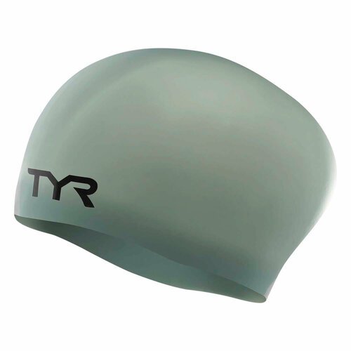 Шапочка для плавания TYR Long Hair Wrinkle-Free Silicone Cap Серебристый