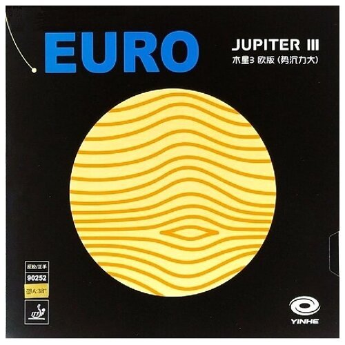 Накладка для настольного тенниса Yinhe Jupiter III (3) Euro FH 38 Red 90252-38, Max