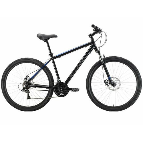 Велосипед Stark '22 Outpost 27.1 D черный/голубой S 16 (HQ-0005221)