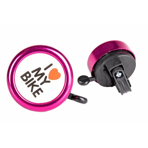 Звонок велосипедный 'I love my bike', розовый 45A-10 1/100 45A-10
