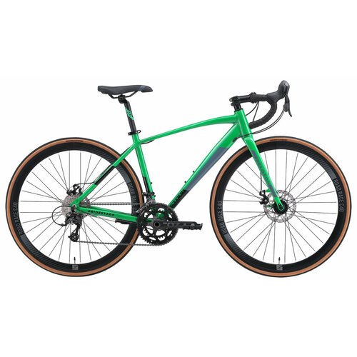 Шоссейный велосипед Stark Peloton 700.4 D (2024) 20' Зелено-черно-серый