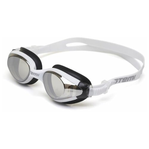 Очки для плавания ATEMI N9303M, белый/черный