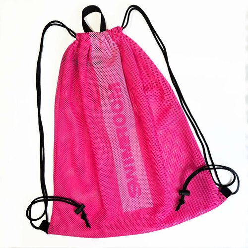 Сетчатый мешок / сетка-мешок для хранения и переноски плавательного инвентаря, пляжного отдыха SwimRoom 'Mesh Bag 3.0', размер 55*45 см, цвет розовый