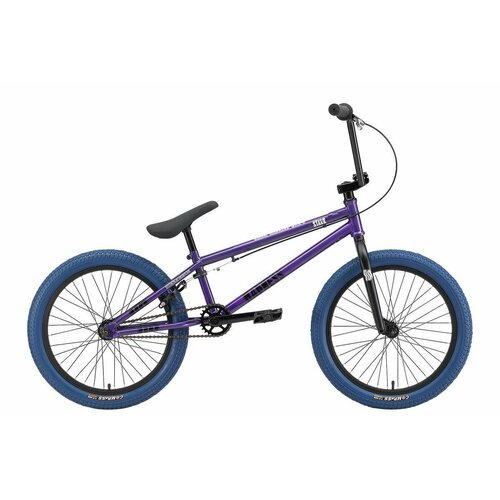 Велосипед Stark Madness BMX 4 (2024) 9' серо-фиолетовый/черный/темно-синий