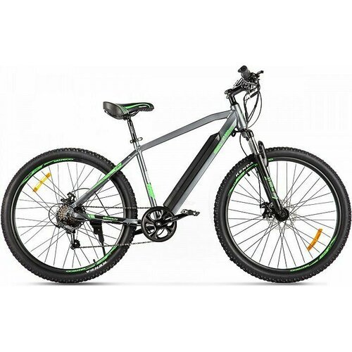Электровелосипед Eltreco XT 600 Pro (2024) (Велогибрид Eltreco XT 600 Pro Серо-зеленый-2664, 024312-2664)