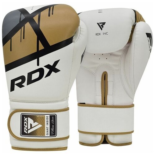 Боксерские тренировочные перчатки Rdx Bgr-F7 Golden 12 унций
