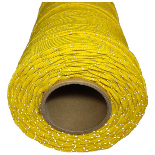 Паракорд Светоотражающий шнур 100 м (желтый)