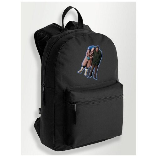 Черный школьный рюкзак с DTF печатью фильмы Вечное Сияние Чистого Разума - 10
