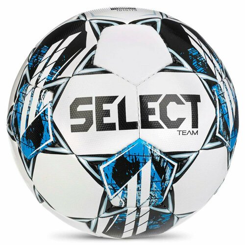 Мяч футбольный SELECT Team Basic V23, 0865560002, р.5, FIFA Basic, 32 пан, гл. ПУ, руч. сш, бело-сине-гол