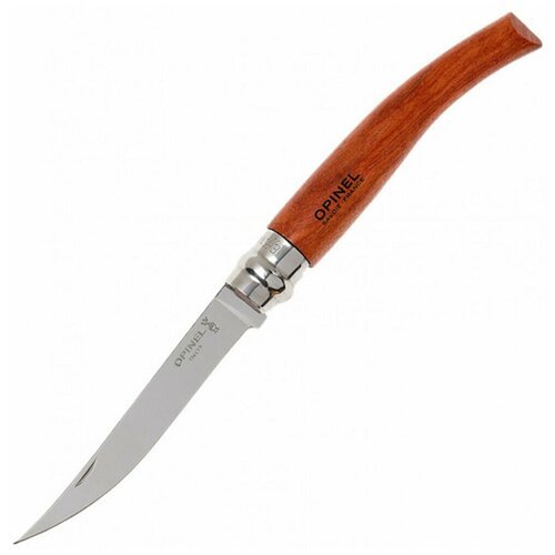 Нож филейный Opinel №10, нержавеющая сталь, рукоять бубинга, 000013