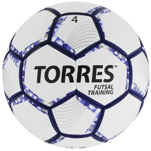 Мяч футзальный TORRES Futsal Training, PU, ручная сшивка, 32 панели, р. 4