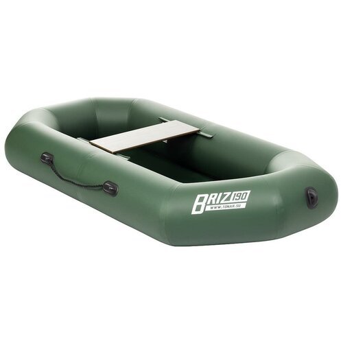 Лодка Бриз 190 гребки + жесткое сиденье зеленый Тонар