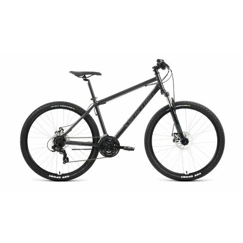 Велосипед 29 FORWARD SPORTING 2.0 (DISK) (8-ск.) 2023 (рама 21) черный/темный/серый