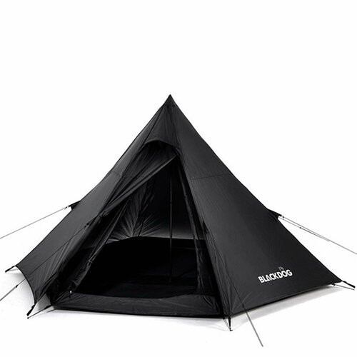 Палатка BlackDog Pyramid Tent M With Skirt Black Silver