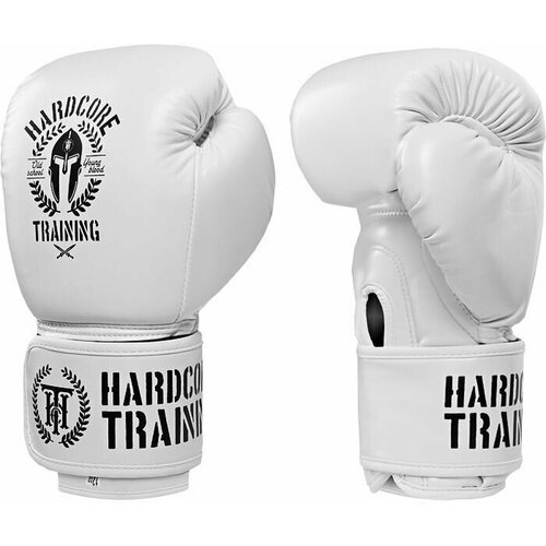 Боксерские перчатки Hardcore Training Helmet белые