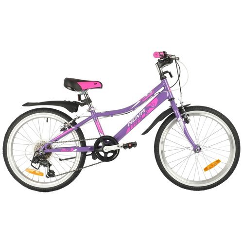 Городской велосипед Novatrack Alice 20 6.V (2021) фиолетовый 12' (требует финальной сборки)