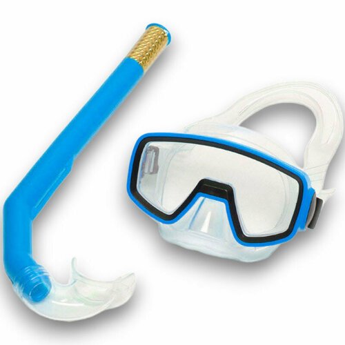 Набор для плавания детский E41222 маска+трубка (ПВХ) (синий)