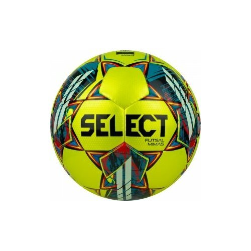 55980-84235 Мяч футзальный SELECT Futsal Mimas, 1053460550, размер 4, BASIC, 32 панели, гладкий ПУ, ручная сшивка, жел-сине-красный