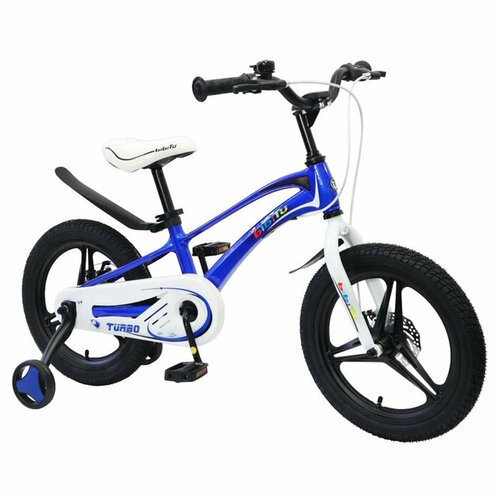 Велосипед 16' BIBITU TURBO, цвет синий/белый