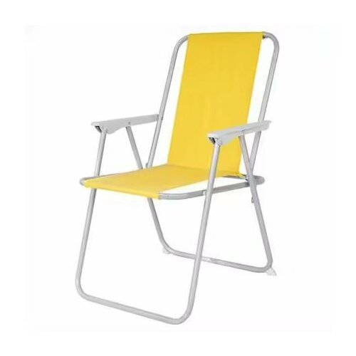 Кресло KUTBERT, В75*Ш45*Г40, складное, с подлокотниками, водонепроницаемое покрытие, цвет желтый