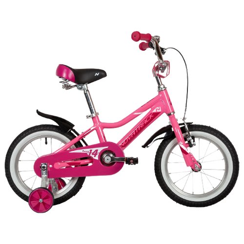 Детский велосипед Novatrack Novara 14 (2022) розовый 9' (требует финальной сборки)