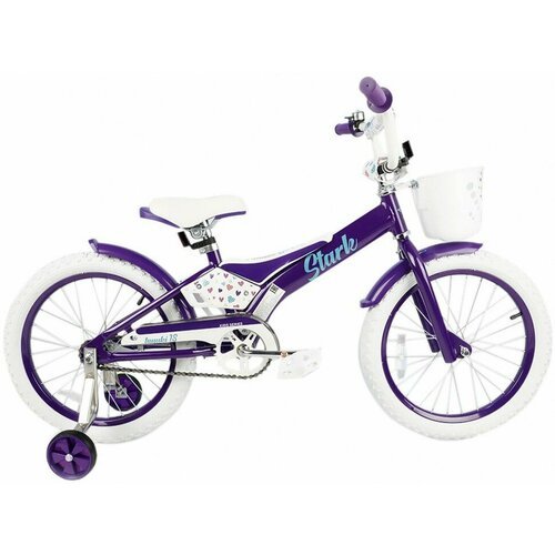 Велосипед Stark'23 Tanuki 18 Girl белый/фиолетовый