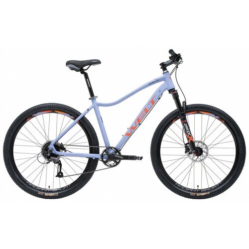 Женский велосипед Welt Edelweiss 3.0 HD 27 (2024) 16' Фиолетово-оранжевый (155-165 см)