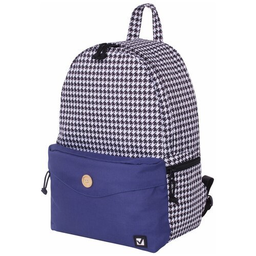 Рюкзак BRAUBERG SYDNEY универсальный, карман с пуговицей, синий, 40х28х12 см, 225352