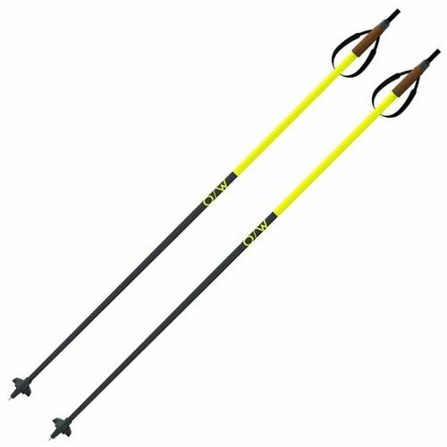 Лыжные палки ONEWAY (OZ46422) Diamond Sprint JR. (Стекловолокно 100%) (черный/желтый) (115)
