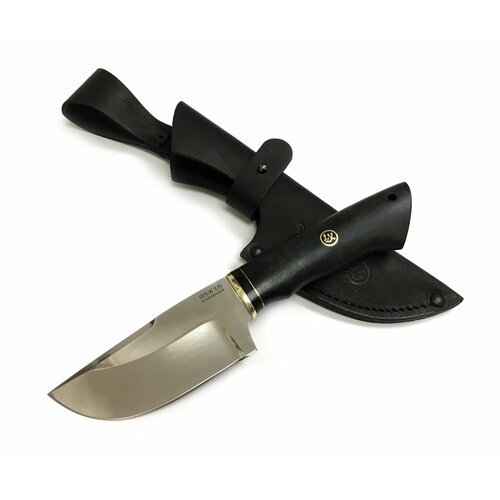 Нож Шкуросъёмный, 95Х18 чёрный граб, Lemax