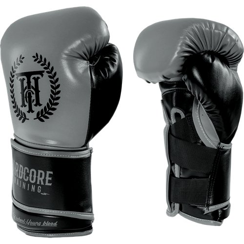 Боксерские перчатки Hardcore Training Revolution Gray/Black 16oz