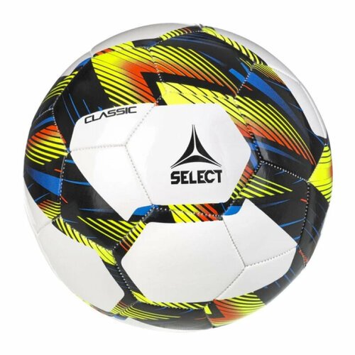 Мяч для футбола SELECT Classic V23, White/Black/Yellow, 5