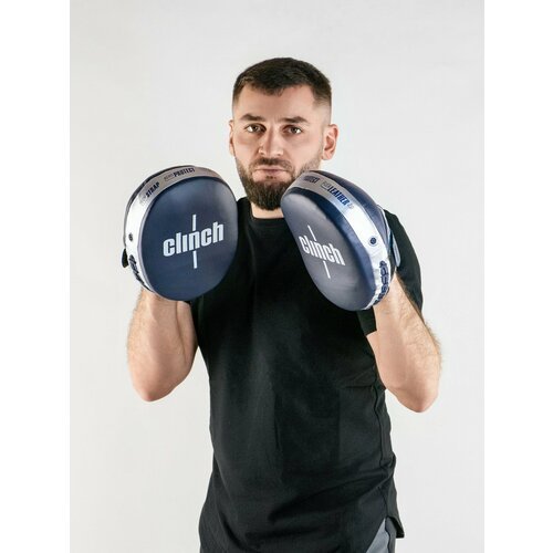 C545 Лапы Clinch Focus Mitt Aero One темносине-серебристые