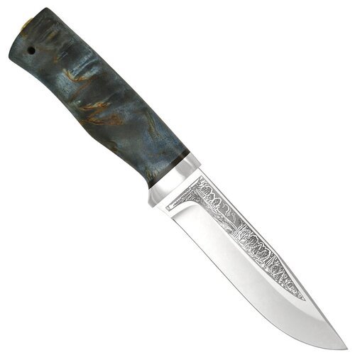 нож Турист (Златоуст) сталь 95Х18, рукоять-стабилизированная карельская береза
