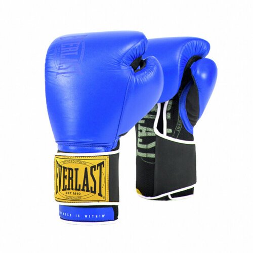 Боксерские перчатки Everlast тренировочные 1910 Classic синие 14 унций