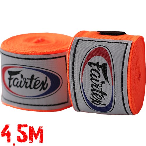 Боксёрские бинты Fairtex Orange 4,5 метра