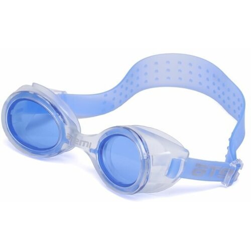 Очки для плавания ATEMI N7301, белый/синий