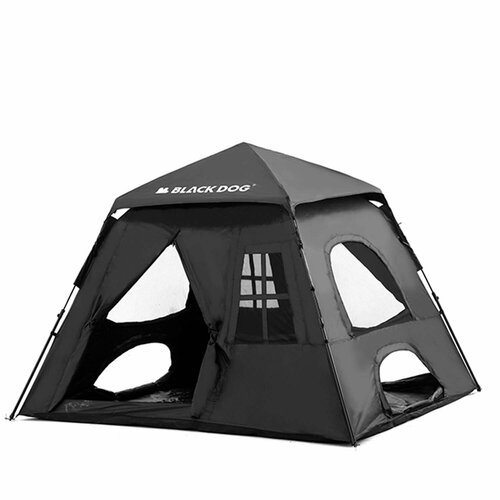 Палатка BlackDog Two Doors And Four Windows Tent 2.0 Black