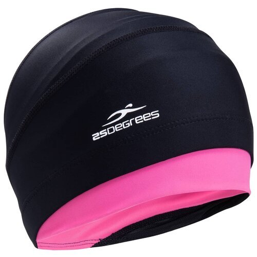 Шапочка для плавания 25DEGREES Duplo, black/pink