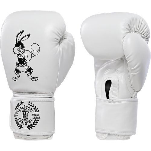 Боксерские перчатки Hardcore Training Surprise PU White 8oz