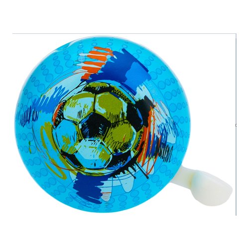 Звонок велосипедный Vinca sport 'футбол', детский, алюминий/пластик, голубой, YL 43 football