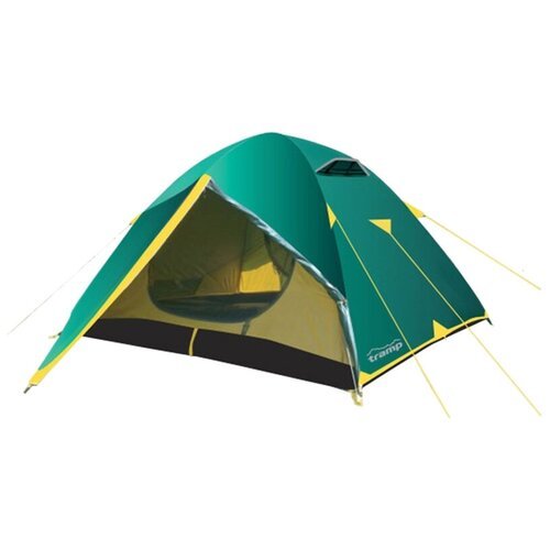 Палатка трекинговая трёхместная Tramp NISHE 3 V2, зеленый