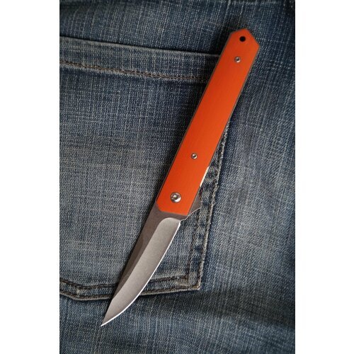 Складной нож K541 Оранжевый, сталь D2, рукоять G10