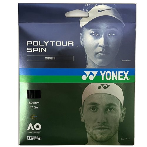 Струны Yonex POLY TOUR SPIN BLACK (1.2мм / 12м)