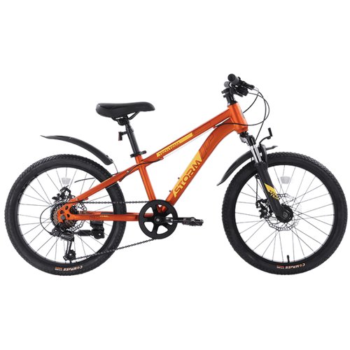 Подростковый горный велосипед TechTeam Storm 20 disc (2023), оранжевый